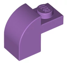 LEGO tető, 1 x 2 x 1 1/3, íves felső résszel