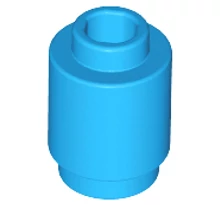 LEGO kocka, henger 1 x 1, tetején nyílással