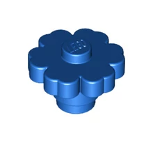 LEGO virág 2 x 2, 6 szirommal