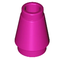 LEGO kúp 1 x 1 barázdával LEGO kúp 1 x 1 barázdával