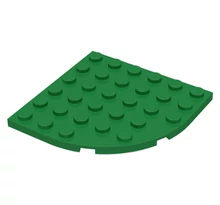 LEGO alaplap, kerek sarok 6 x 6, íves