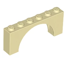 LEGO boltív 1 x 6 x 2 LEGO boltív 1 x 6 x 2