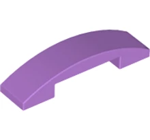 LEGO tető, íves 4 x 1 dupla LEGO tető, íves 4 x 1 dupla