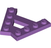 LEGO alaplap, módosított, "A" forma, 2 - 1 x 4 LEGO alaplap, módosított, "A" forma, 2 - 1 x 4