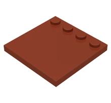 LEGO csempe, módosított 4 x 4, egyik szélén 4 csatlakozóval