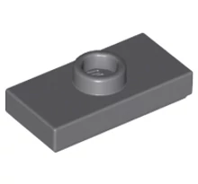 LEGO alaplap, módosított 1 x 2, csatlakozóval a tetején, típus 1 (jumper) LEGO alaplap, módosított 1 x 2, csatlakozóval a tetején, típus 1 (jumper)