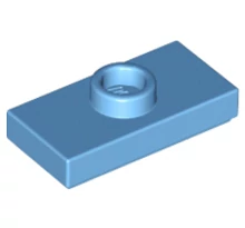 LEGO alaplap, módosított 1 x 2, csatlakozóval a tetején, típus 1 (jumper) LEGO alaplap, módosított 1 x 2, csatlakozóval a tetején, típus 1 (jumper)