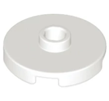 LEGO kerek csempe 2 x 2 tetjén csatlakozóval