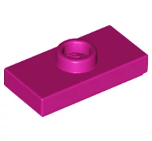 LEGO alaplap, módosított 1 x 2, csatlakozóval a tetején, típus 1 (jumper) LEGO alaplap, módosított 1 x 2, csatlakozóval a tetején, típus 1 (jumper)