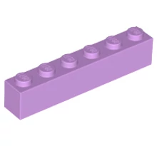 LEGO kocka 1 x 6 LEGO kocka 1 x 6