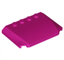 LEGO autó motorháztető, 4 x 6 x 2/3