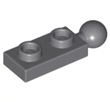 LEGO alaplap, módosított, 1 x 2, csatlakozó gömbbel végén LEGO alaplap, módosított, 1 x 2, csatlakozó gömbbel végén