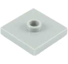 LEGO alaplap, módosított 2 x 2, csatlakozóval a tetején (jumper)