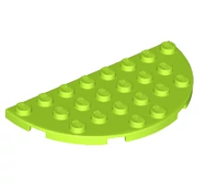 LEGO alaplap, félkör, 4 x 8