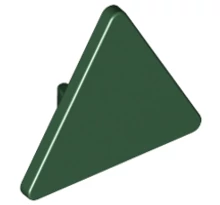 LEGO útjelző tábla, 2 x 2, háromszög (hátulján csatlakozóval) LEGO útjelző tábla, 2 x 2, háromszög (hátulján csatlakozóval)