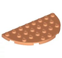 LEGO alaplap, félkör, 4 x 8