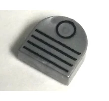 LEGO csempe kerek, félkör, 1 x 1, dekorált, szellőző mintával LEGO csempe kerek, félkör, 1 x 1, dekorált, szellőző mintával