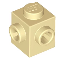 LEGO kocka, módosított, 1 x 1, 2 egymás melletti oldalán csatlakozókkal LEGO kocka, módosított, 1 x 1, 2 egymás melletti oldalán csatlakozókkal