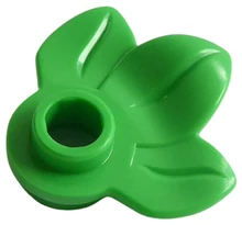 LEGO alaplap 1 x 1, növény 3 levéllel