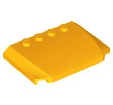 LEGO autó motorháztető, 4 x 6 x 2/3