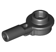 LEGO rúd, 1 x 1-es kerek, üreges lappal, 1L