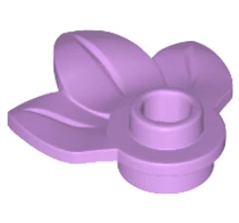 LEGO alaplap 1 x 1, növény 3 levéllel LEGO alaplap 1 x 1, növény 3 levéllel