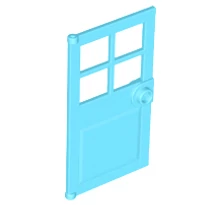 LEGO ajtó 1 x 4 x 6, 4 panellel és fogantyúval LEGO ajtó 1 x 4 x 6, 4 panellel és fogantyúval