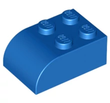 LEGO tető, 2 x 3 ​íves oldallal