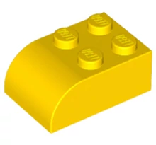 LEGO tető, 2 x 3 ​íves oldallal