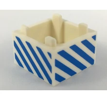 LEGO doboz, átlós csíkos mintával