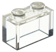 LEGO kocka 1 x 2, belső tartó nélkül LEGO kocka 1 x 2, belső tartó nélkül