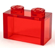 LEGO kocka 1 x 2, belső tartó nélkül LEGO kocka 1 x 2, belső tartó nélkül