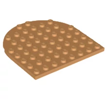LEGO alaplap, 8 x 8, lekerekített