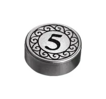 LEGO csempe kerek, 1 x 1, dekorált, pénzérme mintával LEGO csempe kerek, 1 x 1, dekorált, pénzérme mintával