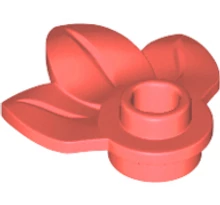 LEGO alaplap 1 x 1, növény 3 levéllel LEGO alaplap 1 x 1, növény 3 levéllel