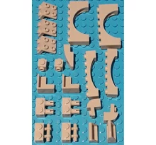 LEGO Kocka csomag - vegyes alkatrészek, 6 - CSOMAG ÁR