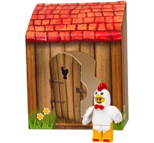 Húsvéti csirke ruhás ember