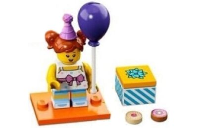 LEGO minifigura - Születésnapi parti lány