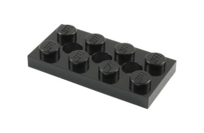 LEGO technic, alaplap 2 x 4, 3 lyukkal