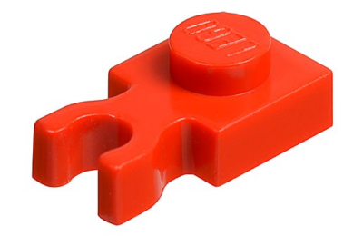 LEGO alaplap, módosított, 1 x 1 (vízszintes vastag U csatlakozóval)