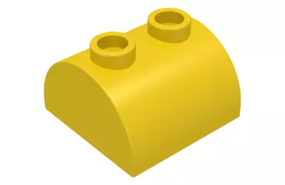 LEGO tető, 2 x 2 dupla íves
