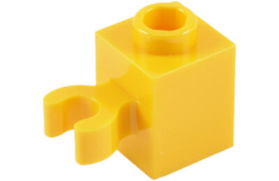 LEGO kocka, módosított, 1 x 1, vízszintes O csatlakozóval, típus 2