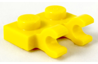 LEGO alaplap, módosított, 1 x 2, 2 függőleges O klippel