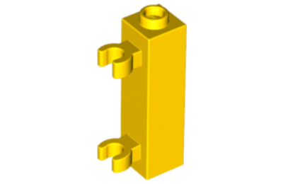 LEGO kocka, módosított, 1 x 1 x 3, 2 vízszintes csatlakozóval, típus 2