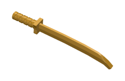 LEGO fegyver, kard díszes nyéllel, típus 2