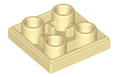LEGO csempe, módosított, 2 x 2 inverz