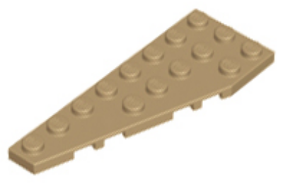 LEGO alaplap, ferde, 8 x 3, balos