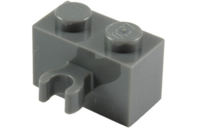 LEGO kocka, módosított, 1 x 2, vízszintes O csatlakozóval