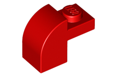 LEGO tető, 1 x 2 x 1 1/3, íves felső résszel