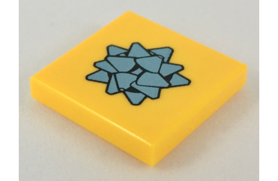 LEGO csempe 2 x 2, dekorált, ajándék masni mintával